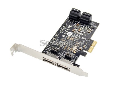 PCIe 4 Ports SATA3 2 Ports eSATA3 Raid Adapter 88SE9230