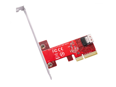 PCIe SlimSAS 4i SFF-8654 Adapter Card