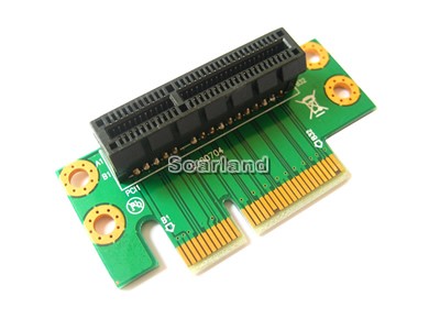 Left-facing 1U PCIe 4x Riser Card