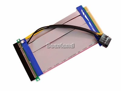 powered Flexible PCI-E 16x Riser Cable