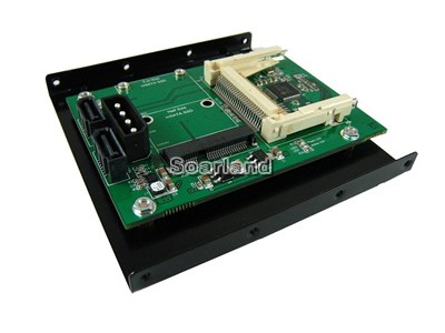 mSATA + CF to SATA with bracket