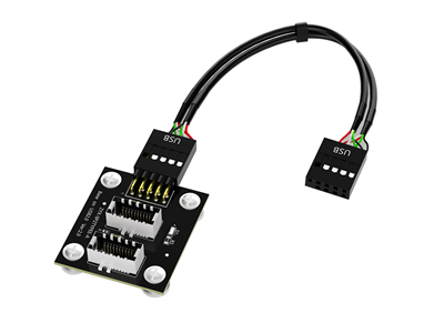 USB 9-Pin to 2 ports Type-E Adapter